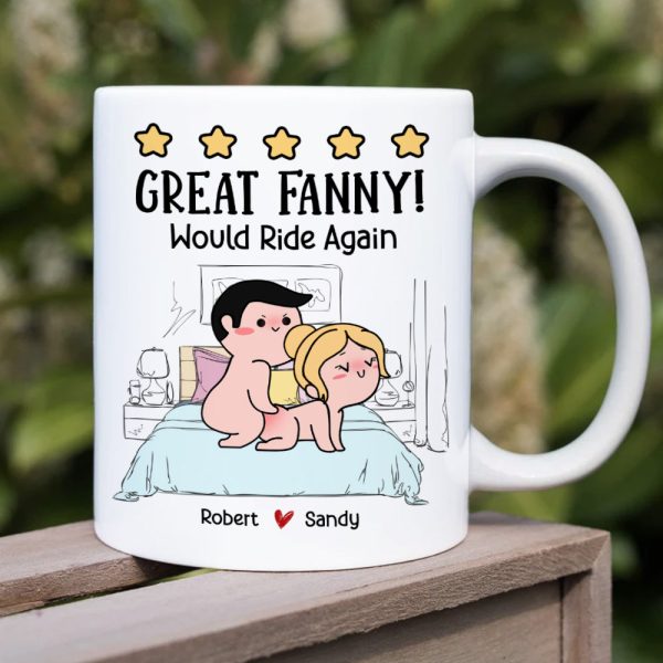 Great Fanny, Would Ride Again, Personalized Mug, Funny Gift For Couple Great Fanny, Would Ride Again, Personalized Mug, Funny Gift For Couple