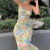 Green Floral Cami Midi Dress Green Floral Cami Midi Dress