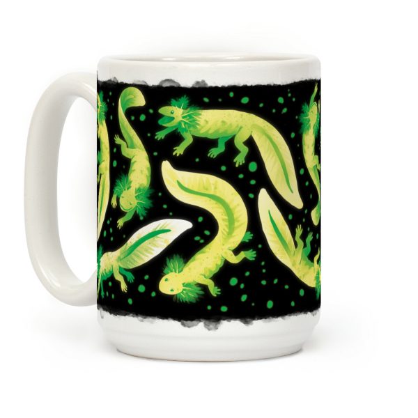 Green Fluorescent Axolotls Coffee Mug Green Fluorescent Axolotls Coffee Mug