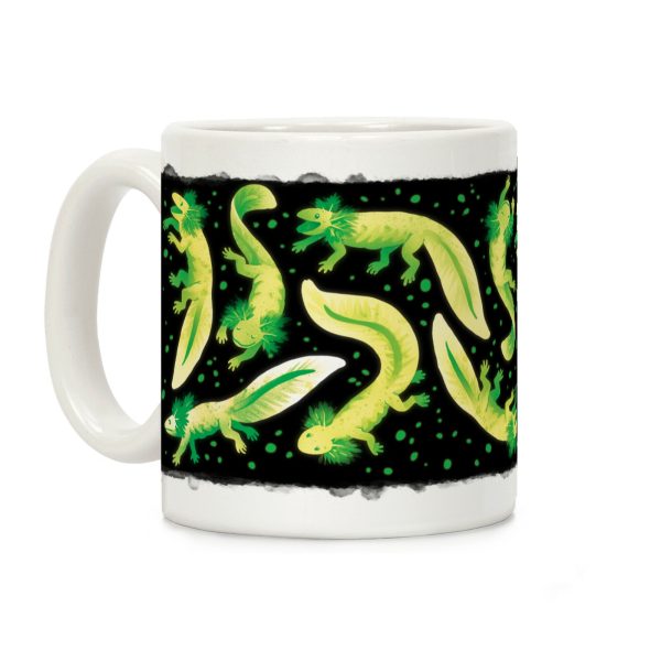 Green Fluorescent Axolotls Coffee Mug Green Fluorescent Axolotls Coffee Mug