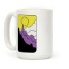 Groovy Pride Flag Landscapes: Nonbinary Flag Coffee Mug Groovy Pride Flag Landscapes: Nonbinary Flag Coffee Mug