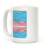 Groovy Pride Flag Landscapes: Trans Flag Coffee Mug Groovy Pride Flag Landscapes: Trans Flag Coffee Mug
