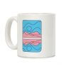 Groovy Pride Flag Landscapes: Trans Flag Coffee Mug Groovy Pride Flag Landscapes: Trans Flag Coffee Mug