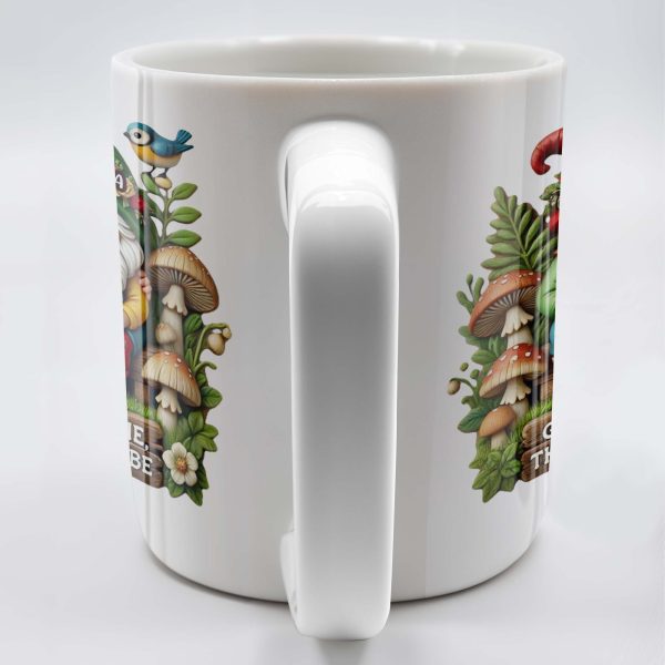Grow Old With Me Gnome Mug Featuring Birds and Flowers - Personalized Custom Coffee Mug - CPL176_MG Grow Old With Me Gnome Mug Featuring Birds and Flowers - Personalized Custom Coffee Mug - CPL176_MG