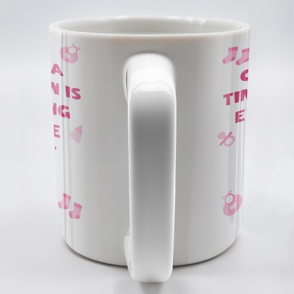 Growing A Tiny Human Is Exhausting So Please Eff Off, Baby Feet and Music Notes - Personalized Custom Coffee Mug - MOM075_MG
