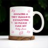 Growing A Tiny Human Is Exhausting So Please Eff Off, Baby Feet and Music Notes - Personalized Custom Coffee Mug - MOM075_MG