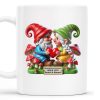 Growing Old Together Anniversary Gift Featuring Gnomes - Personalized Custom Coffee Mug - CPL187_MG Growing Old Together Anniversary Gift Featuring Gnomes - Personalized Custom Coffee Mug - CPL187_MG