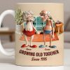 Growing Old Together, Elderly Couple Design - Personalized Custom Coffee Mug - CPL1269_MG Growing Old Together, Elderly Couple Design - Personalized Custom Coffee Mug - CPL1269_MG
