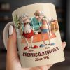 Growing Old Together, Elderly Couple Design - Personalized Custom Coffee Mug - CPL1269_MG Growing Old Together, Elderly Couple Design - Personalized Custom Coffee Mug - CPL1269_MG