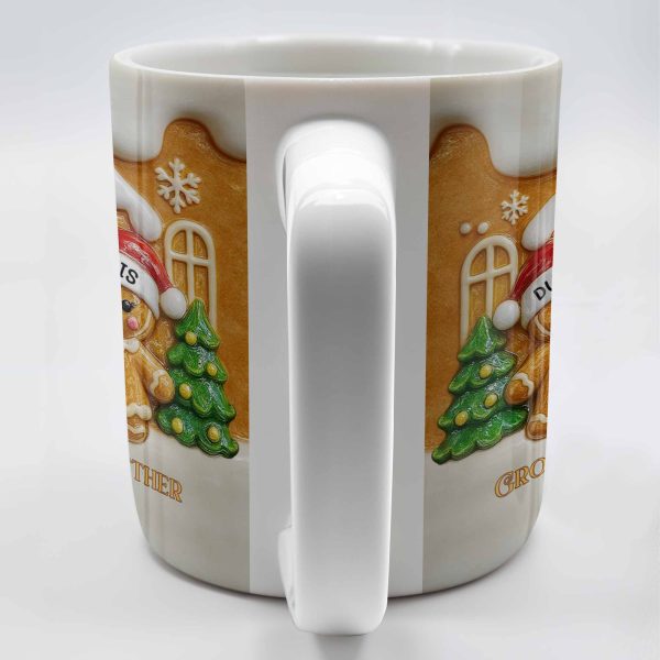 Growing Old Together Gingerbread Couple Design - Personalized Custom Coffee Mug - CPL1001_MG