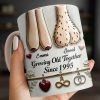 Growing Old Together With Hearts And Symbols - Personalized Custom Coffee Mug - CPL1317_MG Growing Old Together With Hearts And Symbols - Personalized Custom Coffee Mug - CPL1317_MG