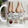 Growing Old Together With Hearts And Symbols - Personalized Custom Coffee Mug - CPL1317_MG Growing Old Together With Hearts And Symbols - Personalized Custom Coffee Mug - CPL1317_MG
