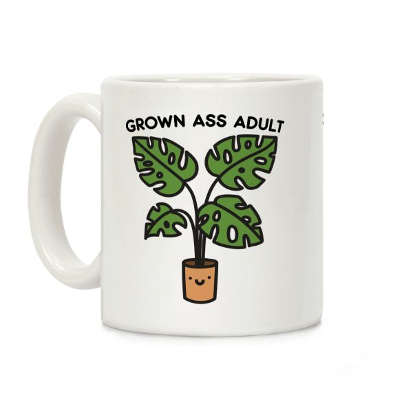 Grown Ass Adult Monstera Coffee Mug Grown Ass Adult Monstera Coffee Mug