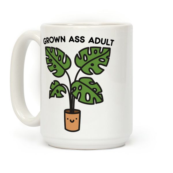 Grown Ass Adult Monstera Coffee Mug Grown Ass Adult Monstera Coffee Mug