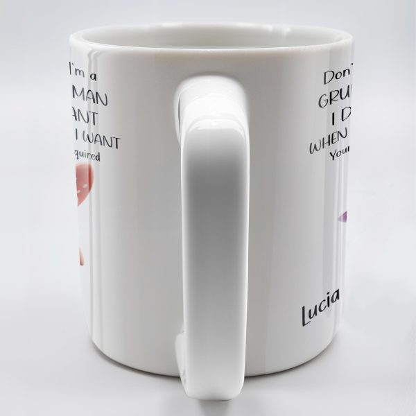 Grumpy Old Woman I Do What I Want Custom Mug - Personalized Custom Coffee Mug - GRM039_MG