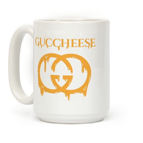 Guccheese Cheesy Gucci Parody Coffee Mug Guccheese Cheesy Gucci Parody Coffee Mug