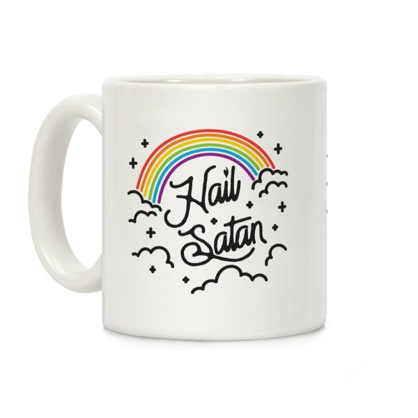 Hail Satan Rainbow Coffee Mug Hail Satan Rainbow Coffee Mug
