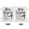 Hair Stylist Because Badass Miracle Worker - Personalized Custom Coffee Mug - JBS024_MG
