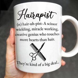 Hairapist Creative Genius Who Touches Hearts - Personalized Custom Coffee Mug - JBS025_MG