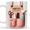 HAIRSTYLIST, Scissors, Hair Spray, Comb - Personalized Custom Coffee Mug - FAM321_MG HAIRSTYLIST, Scissors, Hair Spray, Comb - Personalized Custom Coffee Mug - FAM321_MG