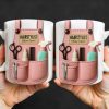 HAIRSTYLIST, Scissors, Hair Spray, Comb - Personalized Custom Coffee Mug - FAM321_MG HAIRSTYLIST, Scissors, Hair Spray, Comb - Personalized Custom Coffee Mug - FAM321_MG