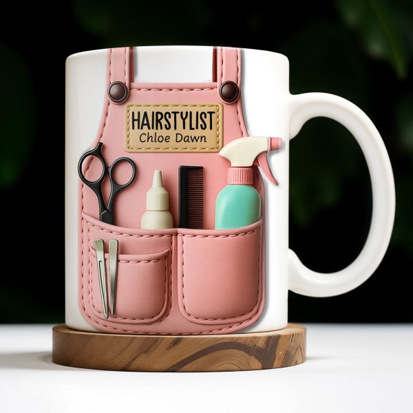 HAIRSTYLIST, Scissors, Hair Spray, Comb - Personalized Custom Coffee Mug - FAM321_MG HAIRSTYLIST, Scissors, Hair Spray, Comb - Personalized Custom Coffee Mug - FAM321_MG