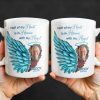 Half Of My Heart In Heaven With My Angel Wings - Personalized Custom Coffee Mug - HME244_MG