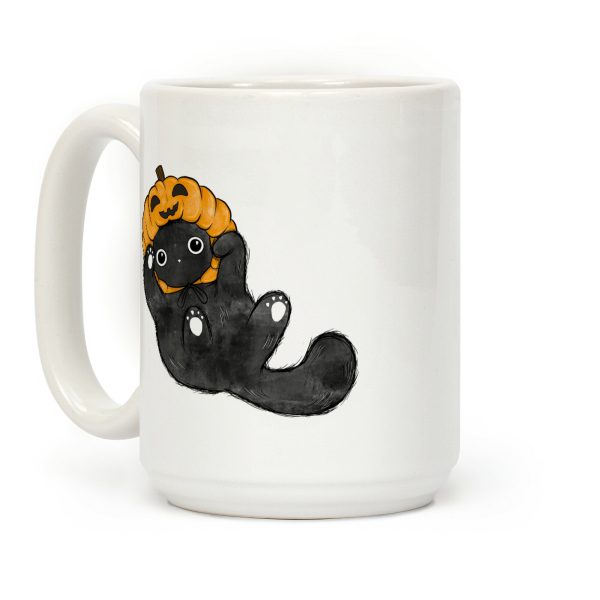 Halloween Pumpkin Cat Coffee Mug Halloween Pumpkin Cat Coffee Mug
