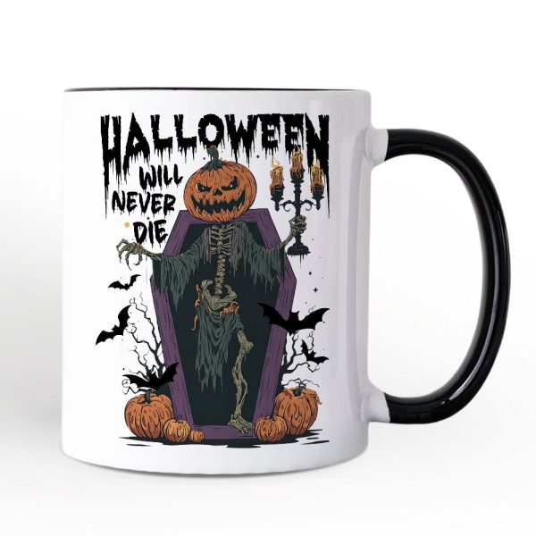 Halloween Will Never Die Personalized Mug, Funny Spooky Season Gift with Custom Name Halloween Will Never Die Personalized Mug, Funny Spooky Season Gift with Custom Name