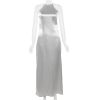 Halter Backless Satin Maxi Dress Halter Backless Satin Maxi Dress