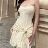 Halter Bow Front Tie A-line Mini Dress Halter Bow Front Tie A-line Mini Dress