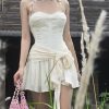 Halter Bow Front Tie A-line Mini Dress Halter Bow Front Tie A-line Mini Dress
