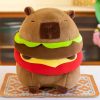 Hamburger Capybara Plush Toy Soft Cute Stuffed Animal Pillow Hamburger Capybara Plush Toy Soft Cute Stuffed Animal Pillow