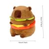 Hamburger Capybara Plush Toy Soft Cute Stuffed Animal Pillow Hamburger Capybara Plush Toy Soft Cute Stuffed Animal Pillow