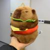 Hamburger Capybara Plush Toy Soft Cute Stuffed Animal Pillow Hamburger Capybara Plush Toy Soft Cute Stuffed Animal Pillow