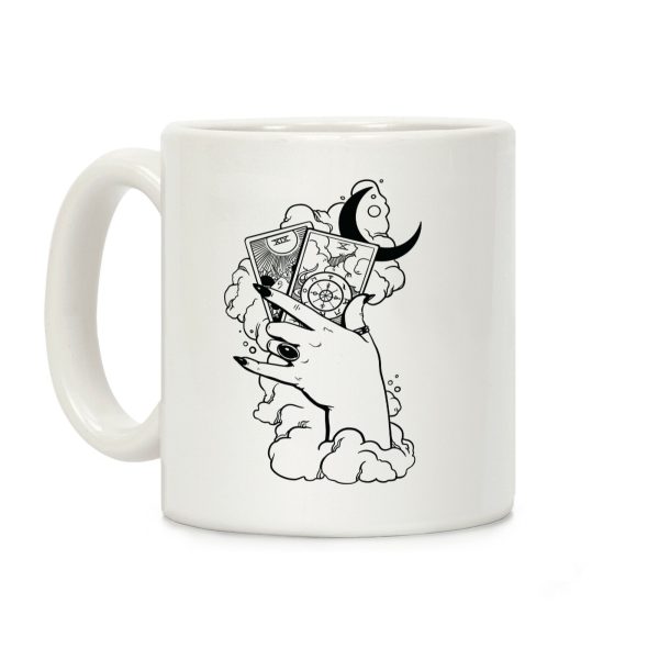 Hand Holding Tarot Cards Coffee Mug Hand Holding Tarot Cards Coffee Mug
