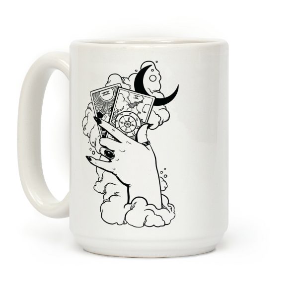 Hand Holding Tarot Cards Coffee Mug Hand Holding Tarot Cards Coffee Mug
