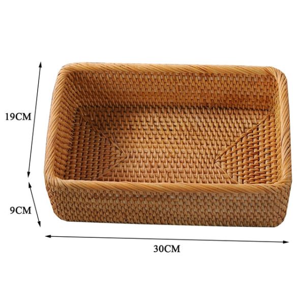Hand-Woven Rattan Organizer Hand-Woven Rattan Organizer
