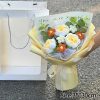 Hand-Woven Rose Flower Bouquet Artificial Flowers for Birthday and Valentine's Day
