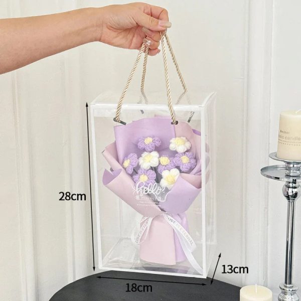 Hand-Woven Rose Flower Bouquet Artificial Flowers for Birthday and Valentine's Day