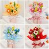 Hand-Woven Rose Flower Bouquet Artificial Flowers for Birthday and Valentine's Day