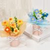 Hand-Woven Rose Flower Bouquet Artificial Flowers for Birthday and Valentine's Day