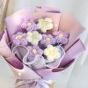 Hand-Woven Rose Flower Bouquet Artificial Flowers for Birthday and Valentine's Day
