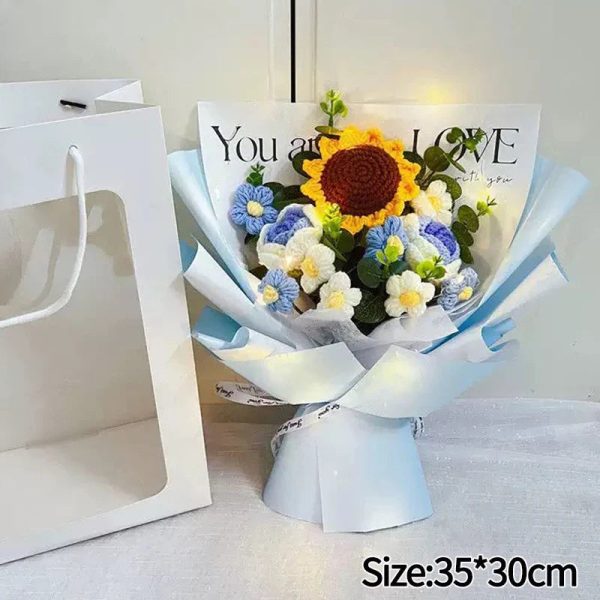 Handcrafted Crochet Rose Bouquet Handcrafted Crochet Rose Bouquet