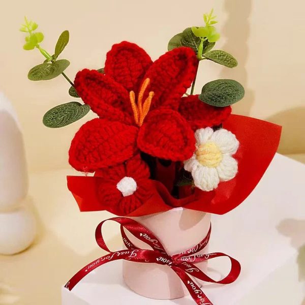Handcrafted Crochet Rose Bouquet Handcrafted Crochet Rose Bouquet