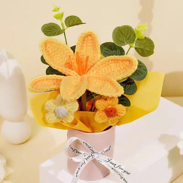 Handcrafted Crochet Rose Bouquet Handcrafted Crochet Rose Bouquet