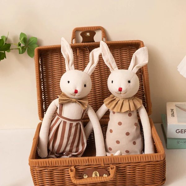 Handmade Bunny Plush in Cloth Dress Handmade Bunny Plush in Cloth Dress