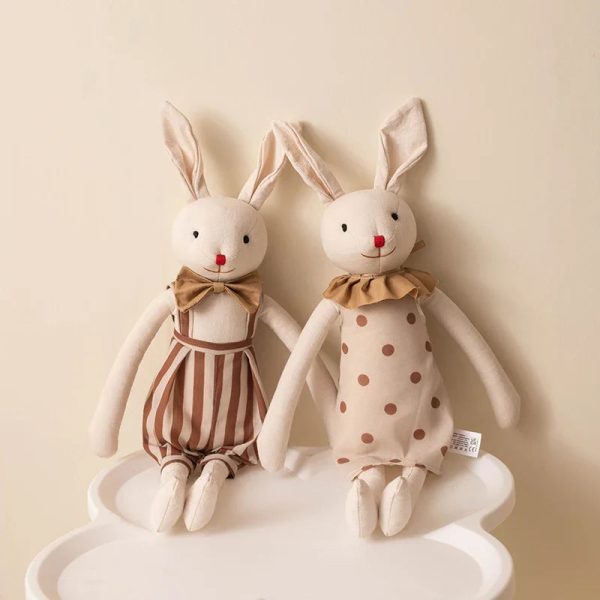 Handmade Bunny Plush in Cloth Dress Handmade Bunny Plush in Cloth Dress