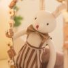Handmade Bunny Plush in Cloth Dress Handmade Bunny Plush in Cloth Dress