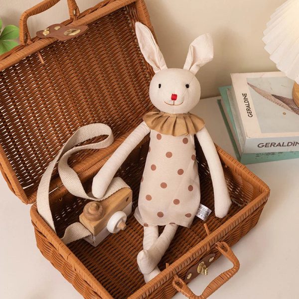 Handmade Bunny Plush in Cloth Dress Handmade Bunny Plush in Cloth Dress